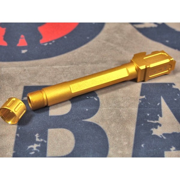 5KU FI Threaded Barrel for TM G17 GBB Series (14mm CCW Gold)