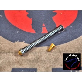 AIRSOFT ARTISAN MODULAR STAINLESS RECOIL SPRING GUIDE FOR G17 GBB (Gold)