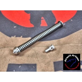 AIRSOFT ARTISAN MODULAR STAINLESS RECOIL SPRING GUIDE FOR G17 GBB (Silver)