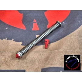 AIRSOFT ARTISAN MODULAR STAINLESS RECOIL SPRING GUIDE FOR G17 GBB (RED)
