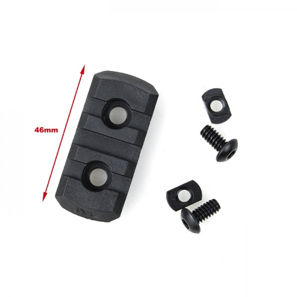 TMC M-LOCK Nylon 3 Picatinny Rail Sections ( Black )