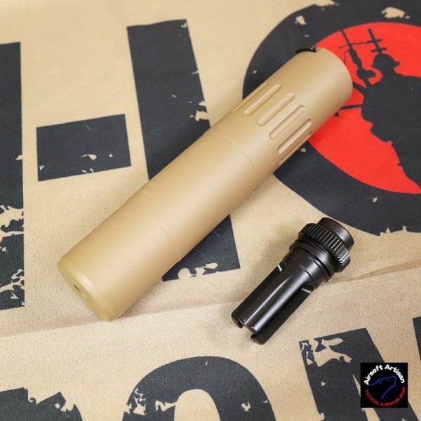 AIRSOFT ARTISAN M4 2000 STYLE silencer with FLASH HIDER (DE)