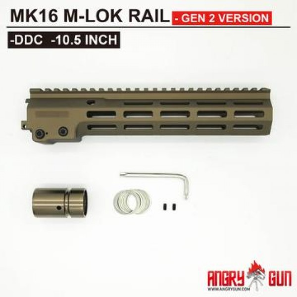 ANGRY GUN MK16 M-LOK RAIL 10.5 INCH - GEN 2 VERSION (DDC)