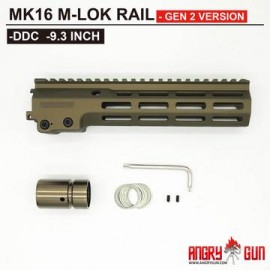ANGRY GUN MK16 M-LOK RAIL 9.3 INCH - GEN 2 VERSION (DDC)