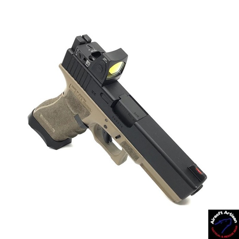 & ON/OFF CNC Construction Airsoft RMR Dot sight BLK For G17,18,34 2xMount 