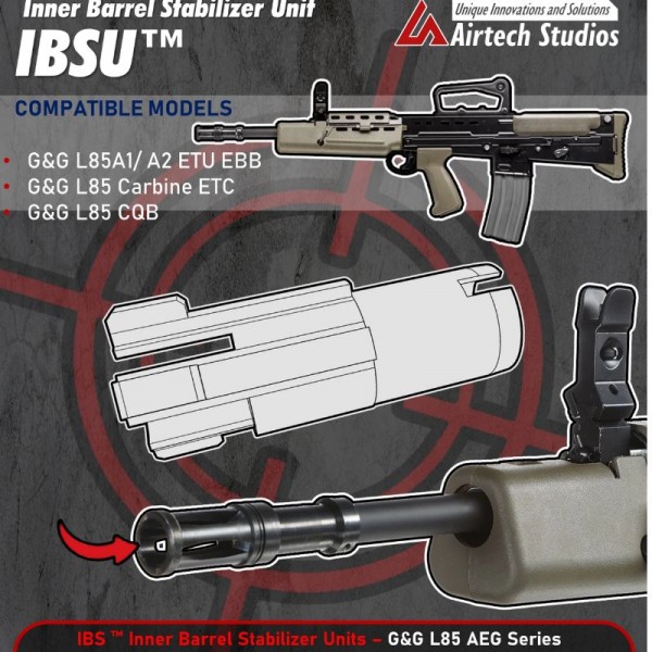 AIRTECH IBSU Inner Barrel Stabilizer Unit - Designed for the G&G L85A1/ A2 Series & Variants