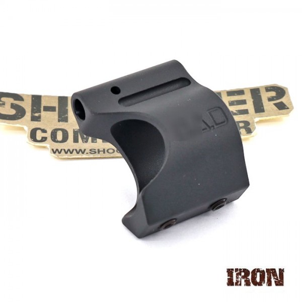 IRON AIRSOFT 750 low profile gas block (Black)