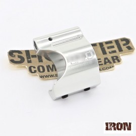 IRON AIRSOFT 750 low profile gas block (Silver)