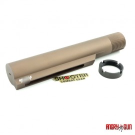 ANGRY GUN G-STYLE MIL-SPEC CNC 6 POSITION BUFFER TUBE -MWS VERSION (DDC)