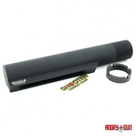 ANGRY GUN G-STYLE MIL-SPEC CNC 6 POSITION BUFFER TUBE -GBB VERSION (BK)