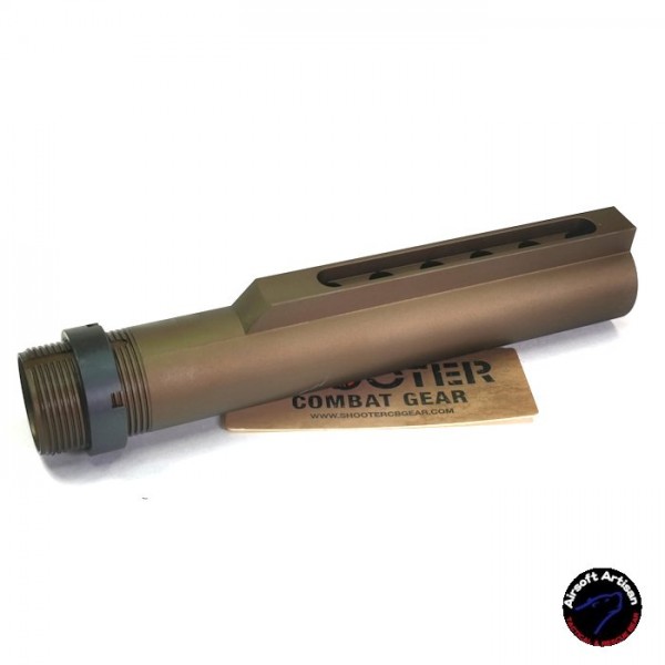 AIRSOFT ARTISAN 6 Position Buffer Tube For MWS M4 GBB (Mil Spec) DE