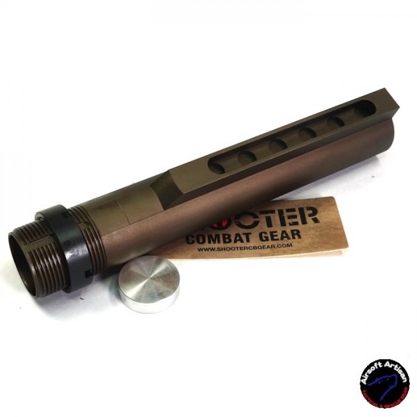 AIRSOFT ARTISAN M4 6 Position Buffer Tube For WE, VFC, WA M4 GBB (Mil Spec) DE