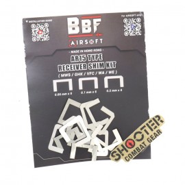 BBF Airsoft AR15 Type Receiver Shim Kit (MWS / GHK / VFC / WA / WE)