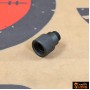 SLONG Aluminum Muzzle Adapter W/Thread Protector for WE GBB (Type C- BK  )+11 to -14mm)