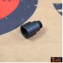 SLONG Aluminum Muzzle Adapter W/Thread Protector for WE GBB (Type D- BK )+11 to -14mm)