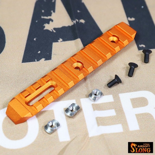 SLONG CNC M-LOK Rail-128mm Orange