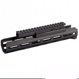 Hephaestus AK M-LOK 10.5 Inch Handguard Set with Railed Gas Tube ( Type III Hard-Coat Anodized )