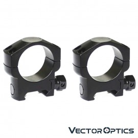 Vector Optics Tactical 30mm Low Mark Weaver Mount Ring