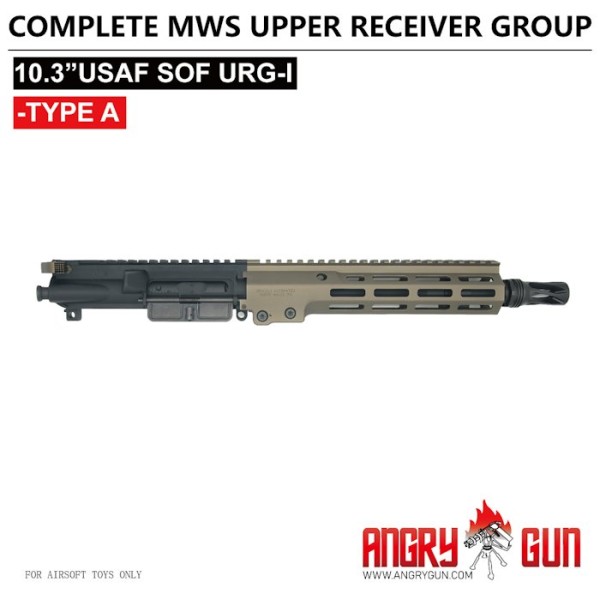 ANGRY GUN 10.3 INCH CNC COMPLETE URG-I UPPER RECEIVER GROUP TYPE A- TM MWS GBB