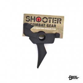 BOW MASTER CNC Steel Flat Trigger For Marui AK GBBR Series (TYPE B)