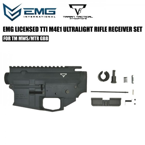 ANGRY GUN EMG LICENSED TTI M4E1 ULTRALIGHT RIFLE RECEIVER SET FOR TM MWS/MTR GBB