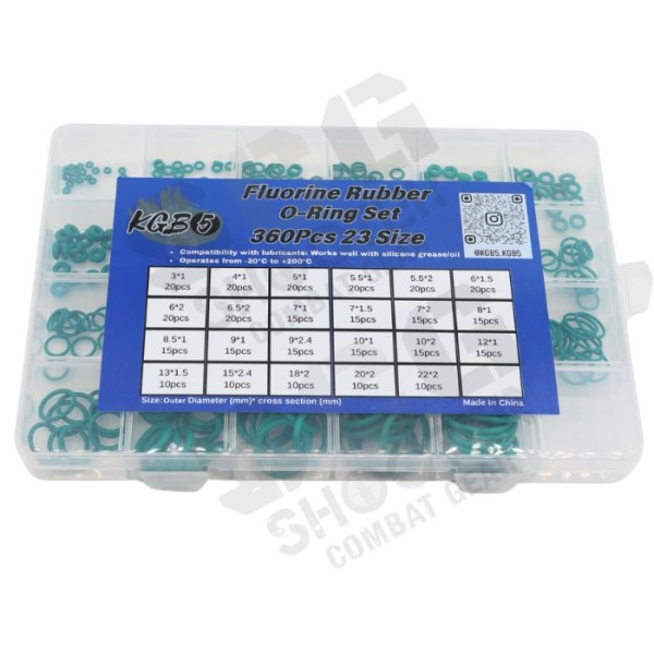 KGB5 23 size 360pcs FKM O-Ring Box Set