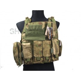 Flyye MOLLE Style PC Plate Carrier with Pouch Set(Size M-A-TACS FG)