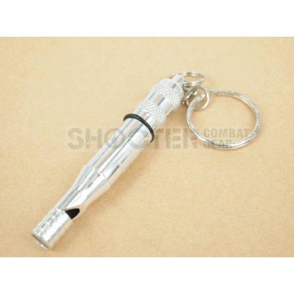 Survival whistle with key ring (type A -silver)