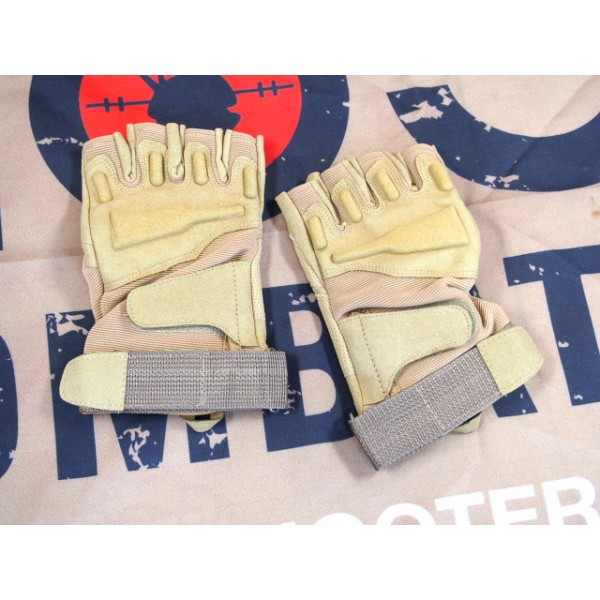 CM S.O.L.A.G. Light Assault half fingers Gloves (Tan)