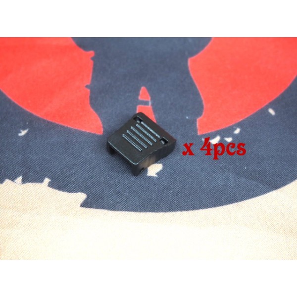 SCG cord-end clip (BK -4pcs)