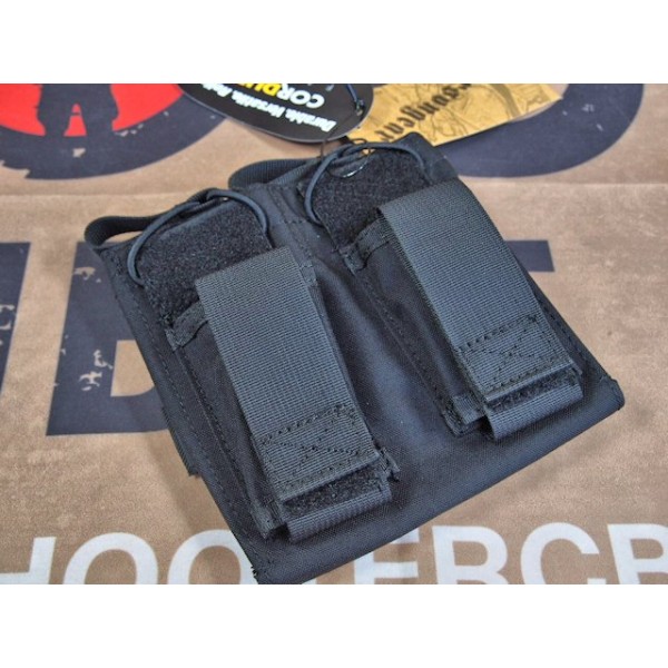 EMERSON 5.56&Pistol Double Open Top Magazine Pouch (Black)