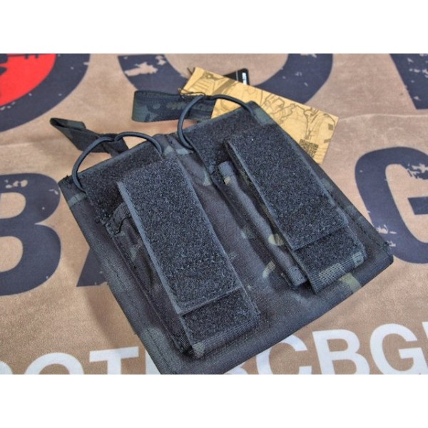 EMERSON 5.56&Pistol Double Open Top Magazine Pouch (MCBK)