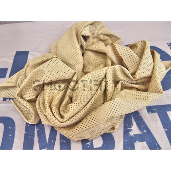 CM mesh netting Scarf (Tan)