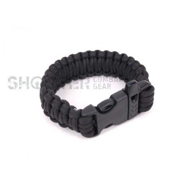 SCG SPEC Bracelet with whistle (BK)