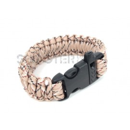 SCG SPEC Bracelet with whistle (Desert Marpat)