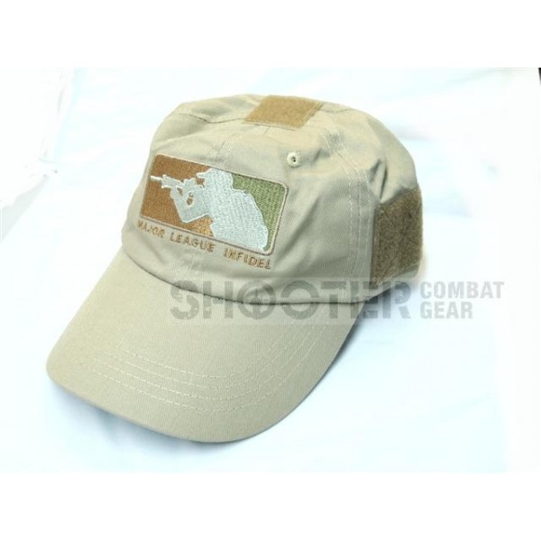 TMC Combat Hook and Loop Cap - Shooter - (khaki)