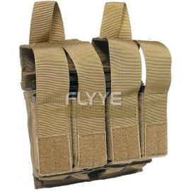 Flyye MOLLE Double M4 + Quad Pistol Mag Pouch(A-TACS)