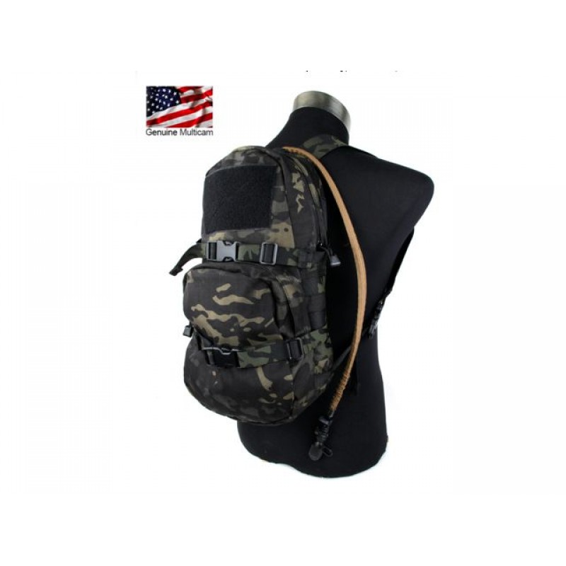 black hydration backpack