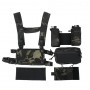 TMC Modular Chest Rig ( Set A Multicam Black )