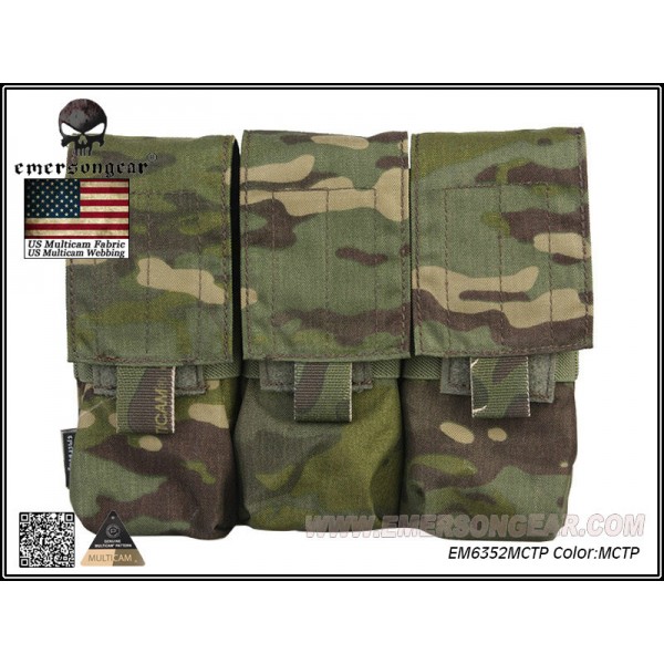 EMERSON LBT Style M4 Triple Magazine Pouch (Multicam Tropic)