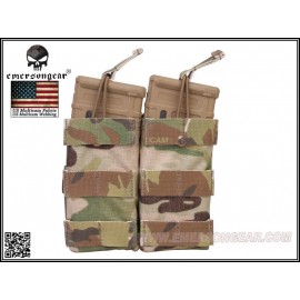 EMERSON Modular Open Top Double 5.56 MAG Pouch (MC) (FREE SHIPPING)