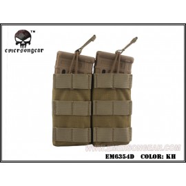 EMERSON Modular Open Top Double 5.56 MAG Pouch (Khaki) (FREE SHIPPING)