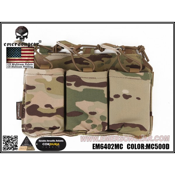 Emerson Precision Triple Magazine Pouch For SS TAC Vest (Multicam) (FREE SHIPPING)