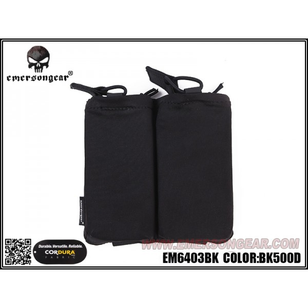 Emerson Precision Double Magazine Pouch For SS TAC Vest (BK) (FREE SHIPPING)