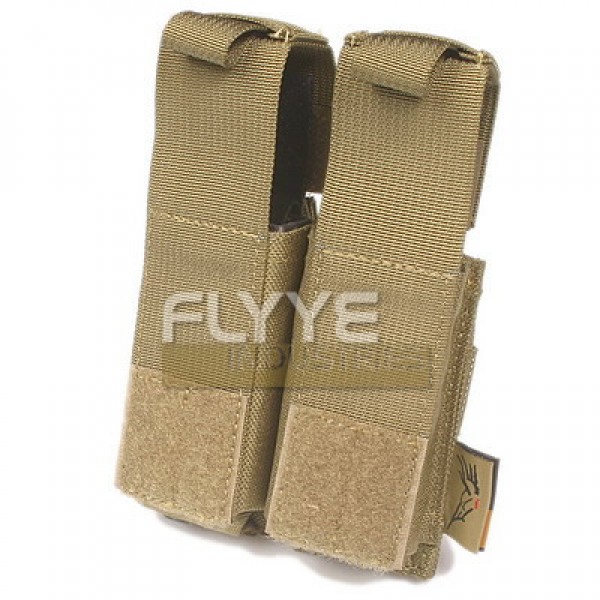 Flyye MOLLE Double .45 Pistol Magazine Pouch (A-TACS)