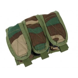 TMC PT style Tri Grenade Pouch ( Woodland)