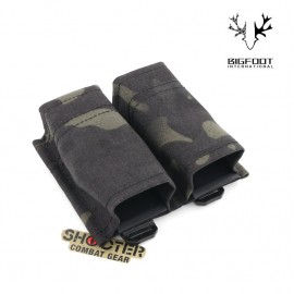 BIGFOOT INT Kydex insert Double 9mm Magazine Pouch (Multicam Black)