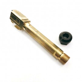 T PRO&T Match Grade Threaded Barrel -14mm CCW (Copper Gold) For UMAREX/VFC Glock 19
