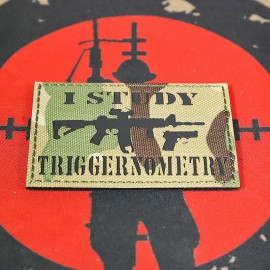 SCG "I Study Triggernometry" Laser cut Patch (MC)
