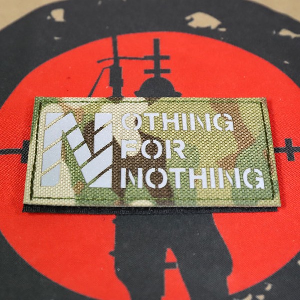 SCG "Nothing For Nothing" Laser cut Patch (MC)